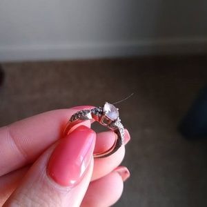 Rose gold/Morganite size 5 ring